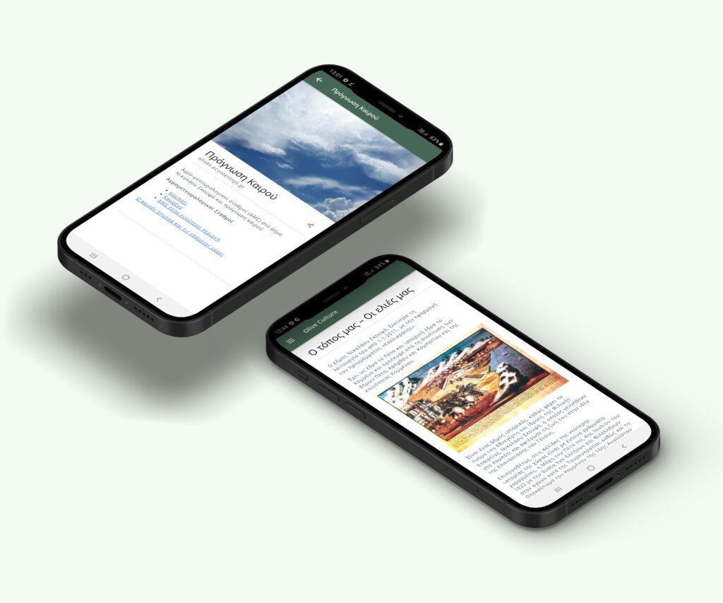 Δημιουργία Εφαρμογής για Κινητά Τηλέφωνα Olive Culture